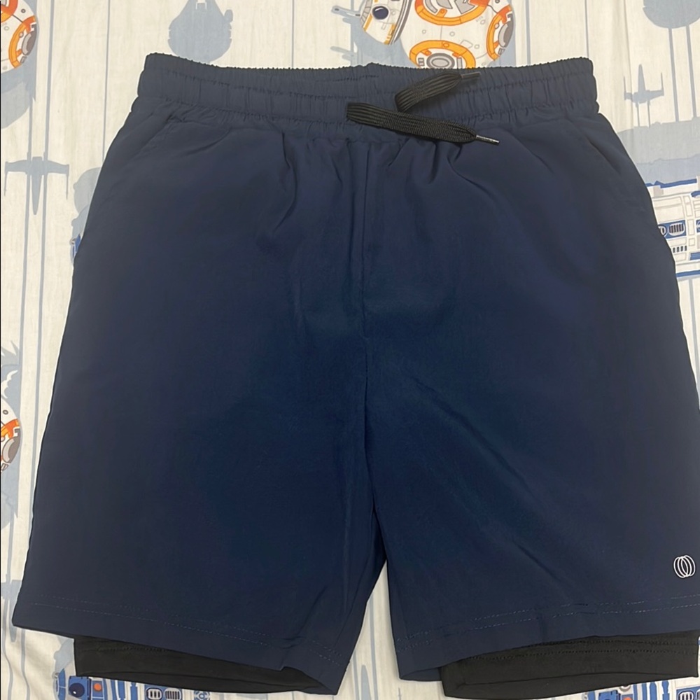 Balance Collection Blue Classic Athletic Shorts